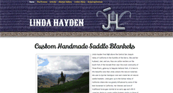 Desktop Screenshot of lindahaydensaddleblankets.com