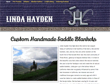 Tablet Screenshot of lindahaydensaddleblankets.com